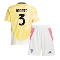 Maglia Calcio Juventus Gleison Bremer #3 Seconda Divisa Bambino 2024-25 Manica Corta (+ pantaloncini)